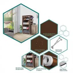 raxon world PVC Collapsible Wardrobe image 5