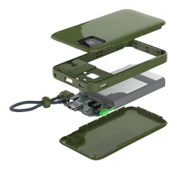 urbn Ultra Link 10000 mAh 22.5W Fast Charging Power Bank (1 Type A and 2 Type C Ports, Power Delivery Compatible, Camo) image 5