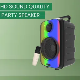 GUGGU Raibow (BLUETOOTH TROLLEY SPEAKER) Dynamic Thunder Sound With Karaoke MicO247 35 W Bluetooth Party Speaker-picture-12