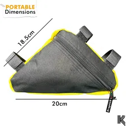 kraptick Triangle Bike Bag Bike Frame Bag for Bicycle, Cycle Triangle Bag, Bicycle Phone Holder image 3