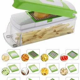 hadiyal by cvs enterprise 12 in 1 Multipurpose Chopper, Fruits & Vegetable Cutters, Grater Peeler Chipser Vegetable Grater & Slicer-picture-18