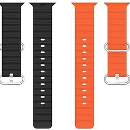 Suthar's Watch Strap Nylon Loop compatible with Ptron T800 Ultra Smartwatch Pack of 2 20 mm Rubber Watch Strap image 3