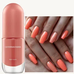 caterinachiara Best And New Long Lasting Glossy Professional Nail Polish peachy orange image 1