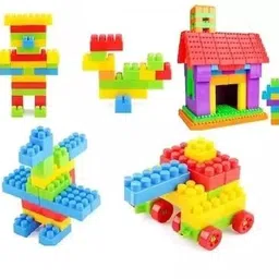 devdarsh Brick Toys Sets with Wheel, Blocks, Educational Toys for Kids 100+pcs image 4