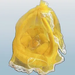 rajveer traders (Multicolour) Thakur Ji Comfortable Velvet Gaddi Set Dress image 3