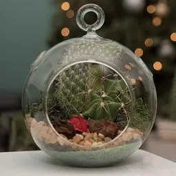 happishades Acrylic Hanging Globe, 3.5 Inch Clear Ball Fillable Decorative Spheres Hanging Ornaments Pack of 2-picture-16