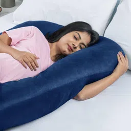 Microfibre Solid Pregnancy Pillow Pack of 1-image-1