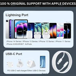 RoarX Lightning Cable 6 A 1 m 20W Type C Fast Charging i-phone cable compatible with Apple iPhone 11 12 13 14 Pro Pro Max X XR XS SE SE2 Series C to Light_ning cable MFI image 5