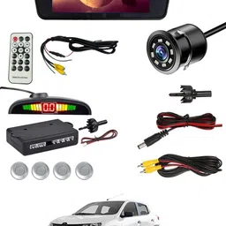abjd Universal Black 7inch BT Screen/Reavers Parking Camera/Silver Sensor For Car-172 Multicolor LCD-picture-10
