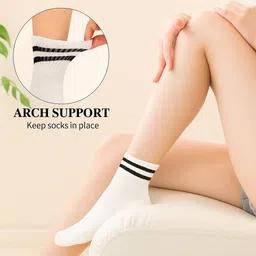 nanox Women Striped Mid-Calf/Crew image 3