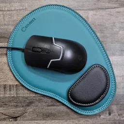 GIMNER Leather Mouse Pad with Wrist Support ,Ergonomically Designed Non- Slip Mousepad-image-11
