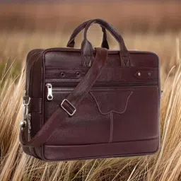 jairaj Men & Women Brown Messenger Bag image 1