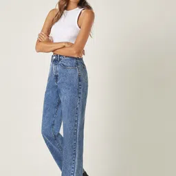 kotty Women Regular High Rise Light Blue Jeans image 5