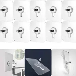 hi-hope 10 Pcs Punch Free Screws Nails without Drilling for Frames, Kitchen and Bathroom Hook 10-picture-11