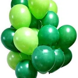 mosclue Solid Hd/Metalic 100 Ballons Dark green,light green For Kids Party/Birthday Decoration Balloon image 4