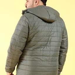 hardsoda Men Solid Puffer Jacket image 5