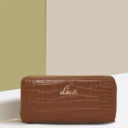 Women Casual Tan Artificial Leather Wallet-image-62