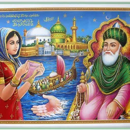 anagha Pir Baba Ram Dev Golden Jari UV Poster | Wall Art | Fine Art Print-picture-19