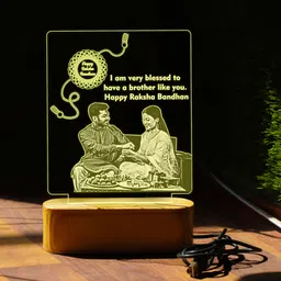Photo Frame 3D Led Brother Sister Birthday Gift For Wife & Husband Photo Night Table Lamp-image-0