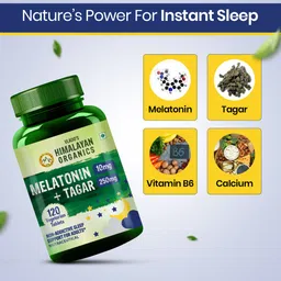 vlado's himalayan organics Melatonin+Tagar 120 Tablets image 3