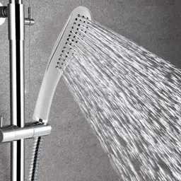 sellzy Fish Hand Rain Spray Hand Shower with 1.5 mtr SS Shower Tube and Wall Hook Handheld image 4
