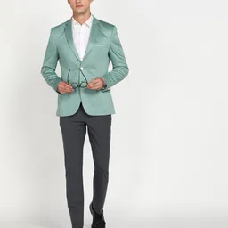 parx Men Solid Single Breasted Formal Blazer image 2