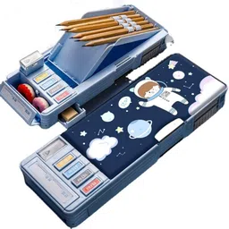 kidziit Astronaut Astronaut Art Plastic Pencil Box-picture-15