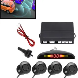 maties Universal Black 4pcs Reverse Parking Safety Sensor For Car-01 Black Waterproof Parking Sesnor With Led Display For Vehicle -01 Parking Sensor-picture-32