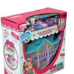 mahi zone Dream Funny House Play Set Doll House Set for Boys and Girls_M129 image 1