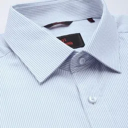 raymond Men Regular Fit Striped Formal Shirt image 3