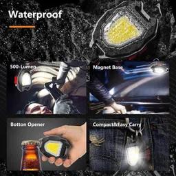 hiply Keychain LED Flashlights, Rechargeable Flashlights with Lighter 5 hrs Torch Emergency Light image 4