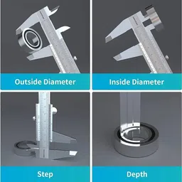 sdenterprises MANUAL Vernier Caliper With Fine Adjustment 300 mm PURE STAINLESS STILL Vernier Caliper image 4