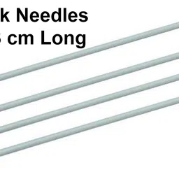 artonezt Pony Single Point Knob Lightweight Aluminium Knitting Pins/Knitting Needles (Grey, Size No. 9 to 12, Length 25cm) Along with Neck Needles Set of 4 (Size No. 12) Knitting Pin image 3