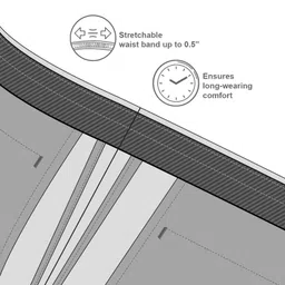 arrow Men Slim Fit Grey Polyester Trousers image 3