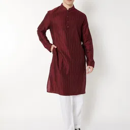 max Men Striped Polyester Straight Kurta-picture-14
