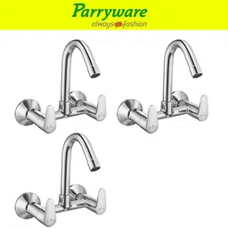 parryware Uno Wall Mounted Sink mixer with Swivel Spout set of 3 pic 186 Wall Mounted Sink mixer with Swivel Spout Sink Mixer Faucet-picture-15
