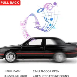just craft 1:24 Scale B WM M3 E30 Diecast Models Alloy Diecast Toy Car Model pull back image 3