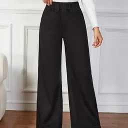 kashian Women Boyfriend High Rise Black Jeans image 1