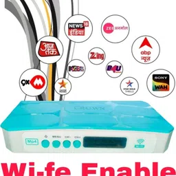 CROWN Mpeg-4 Inbuilt Wi-fe HD Box 150+ Tv Channels Lifetime Free Set Top Box Media Streaming Device-picture-22