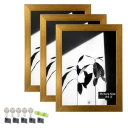 art street Gold Photo frames Set Of 3 Decoration image 2