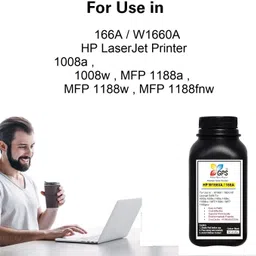 GPS Colour Your Dreams Toner Powder For Hp 166A Toner Cartridge HP Laserjet 1008a,1008w,1188a,1188w, Black Ink Toner Powder image 4