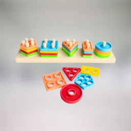 golden rose Geometric Shape Sorter Puzzle Toy Shape Matching Blocks Color LC03.166 Geo-picture-14
