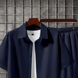 yajnamayhub Shirt Regular Shorts Co-ords Set image 3