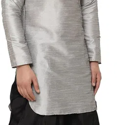 ben cooper Men Pure Silk Kurta Dhoti Pant Set image 3