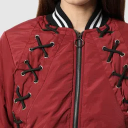 campus sutra Women Solid Casual Jacket image 4