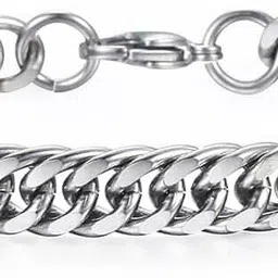 Stainless Steel Silver Coated Bracelet-image-36