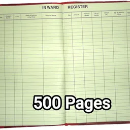 Inward Register,34*20cm - 70 GSM Paper- 500 Pg. Inward Register, 34Cm 20Cm- 70 GSM Ledger Paper- 500 Pg.(1000 Front+Back) 1-Part INWARD REGISTER-image-43