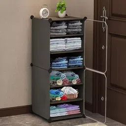 bazku Plastic Collapsible Wardrobe, Multipurpose Baby Wardrobe PP Collapsible Wardrobe-picture-23