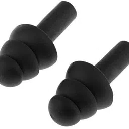 james Silicon Earplug 1 pair black , 3 Rings Silicon Ear Plug image 2