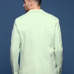 showoffff Men Solid Single Breasted Casual Blazer image 2